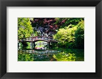 Framed British Columbia, Vancouver, Hately Gardens bridge