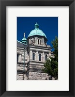 Framed British Columbia, Victoria, Close Up of Parliament Building
