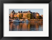 Framed British Columbia, Victoria, Empress Hotel, Harbor