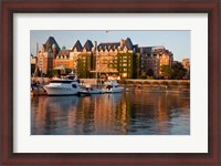 Framed British Columbia, Victoria, Empress Hotel, Harbor