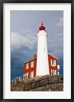 Framed Fisgard Lighthouse, Victoria, Vancouver Island, British Columbia, Canada