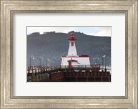 Framed Lighthouse, Port Alberni, Harbor Quay Marina, Vancouver Island, British Columbia, Canada