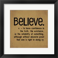 Framed Definitions-Believe I