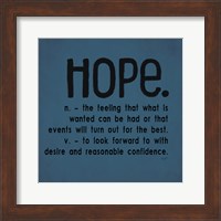 Framed Definitions-Hope III