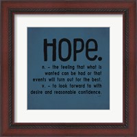 Framed Definitions-Hope III