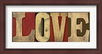 Framed Printers Block Sentiment Spice V - Love