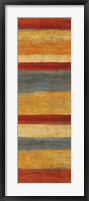 Framed Abstract Stripe Panels I