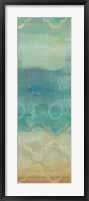 Abstract Waves Blue Panel I Framed Print