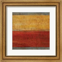 Framed Abstract Stripe Square II