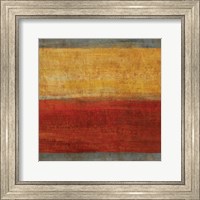 Framed Abstract Stripe Square II