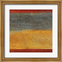 Framed Abstract Stripe Square I