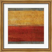 Framed Abstract Stripe Square II