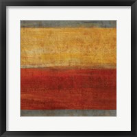 Framed Abstract Stripe Square II