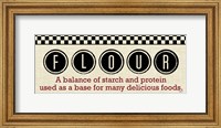 Framed Checkered Kitchen Sign II