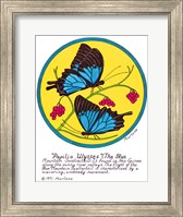 Framed Blue Mountain Swallowtail