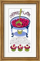 Framed Cherries Flambe