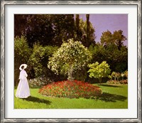 Framed Jeanne Marie Lecadre in the Garden, 1866