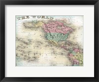Framed World Map 6