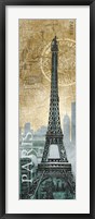 Framed Paris Map