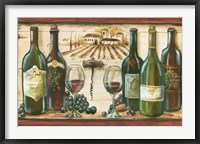 Wooden Wine Landscape Framed Print