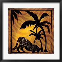 Framed Safari Silhouette I