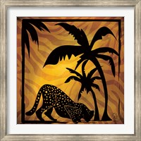 Framed Safari Silhouette I