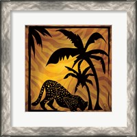 Framed Safari Silhouette I