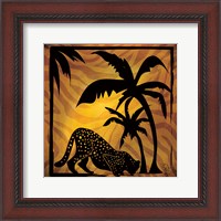 Framed Safari Silhouette I