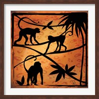 Framed Safari Silhouette II