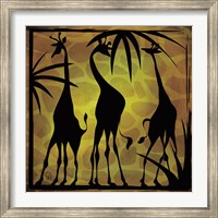 Framed Safari Silhouette III