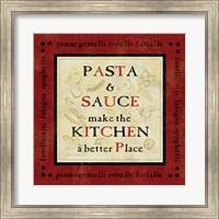 Framed Pasta Sayings II