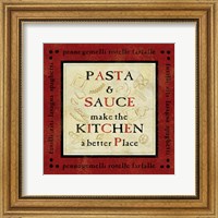 Framed Pasta Sayings II