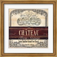 Framed Grand Vin Wine Label II