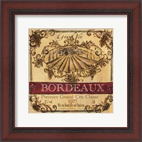 Framed Grand Vin Wine Label III