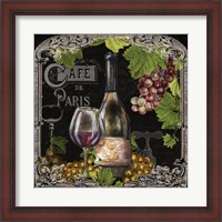 Framed Cafe de Vins Wine II