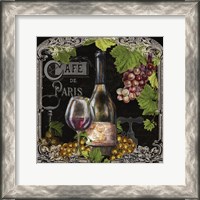 Framed Cafe de Vins Wine II