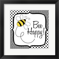 Be Happy and Brave I Framed Print