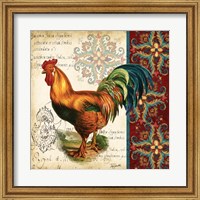 Framed Suzani Rooster II