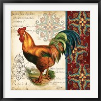 Framed Suzani Rooster II