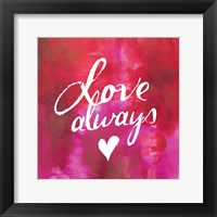 Watercolor Sentiments IV Framed Print