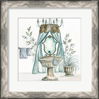 Framed French Bath Sketch II (sink)