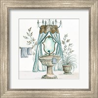 Framed French Bath Sketch II (sink)