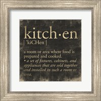Framed Kitchen Definition
