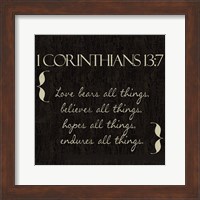 Framed 1 Corinthians 13-7-NKV