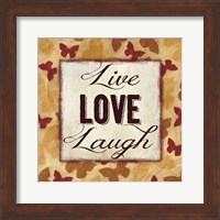 Framed Live Love Laugh 2