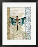 Framed Dragonfly Blue
