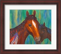Framed Horse Feathers