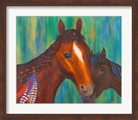 Framed Horse Feathers