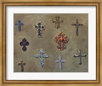 Framed Wall of Crosses