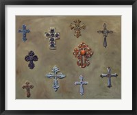 Framed Wall of Crosses